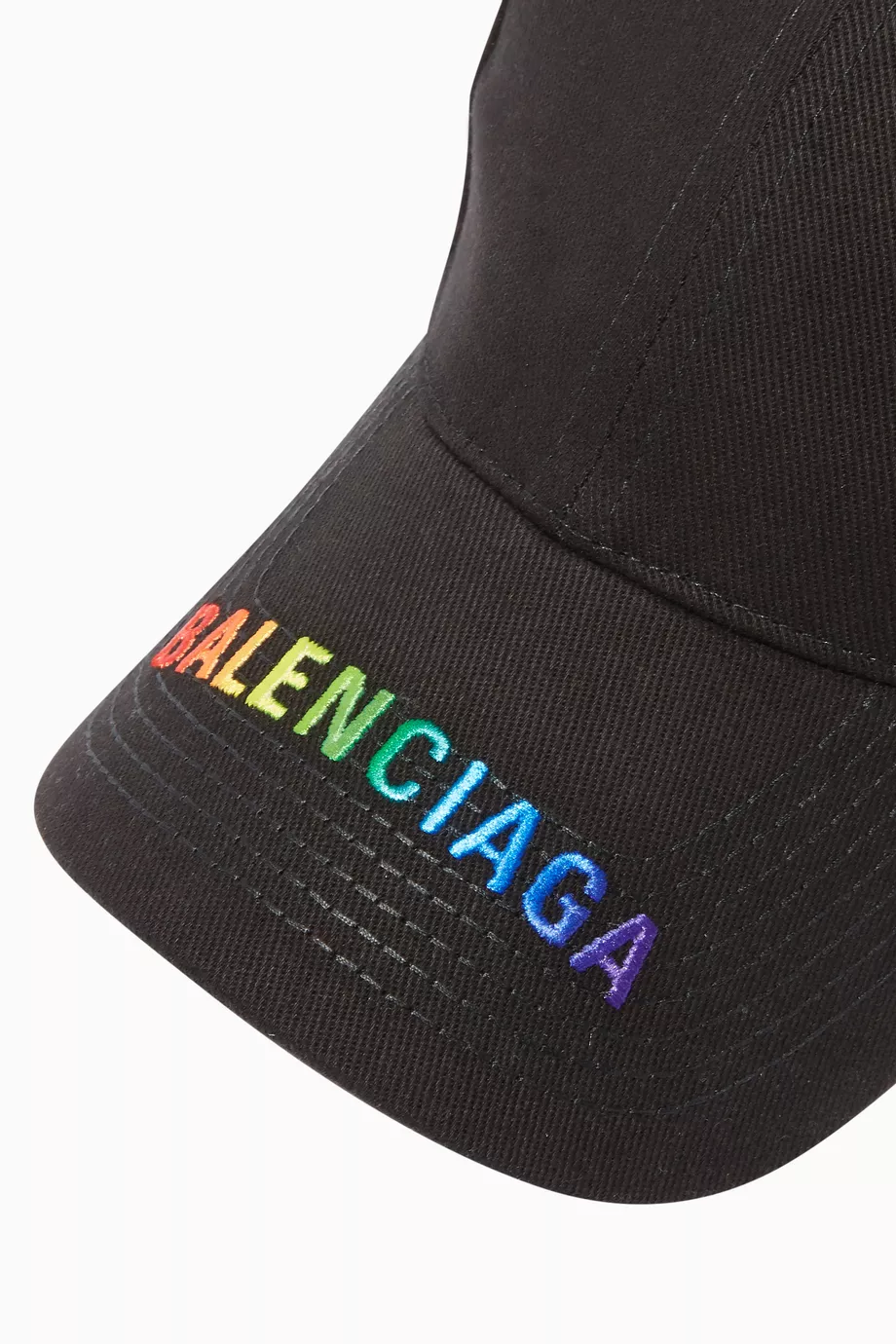 Buy Balenciaga Black Rainbow Logo Baseball Hat For Men Online Ounass Saudi
