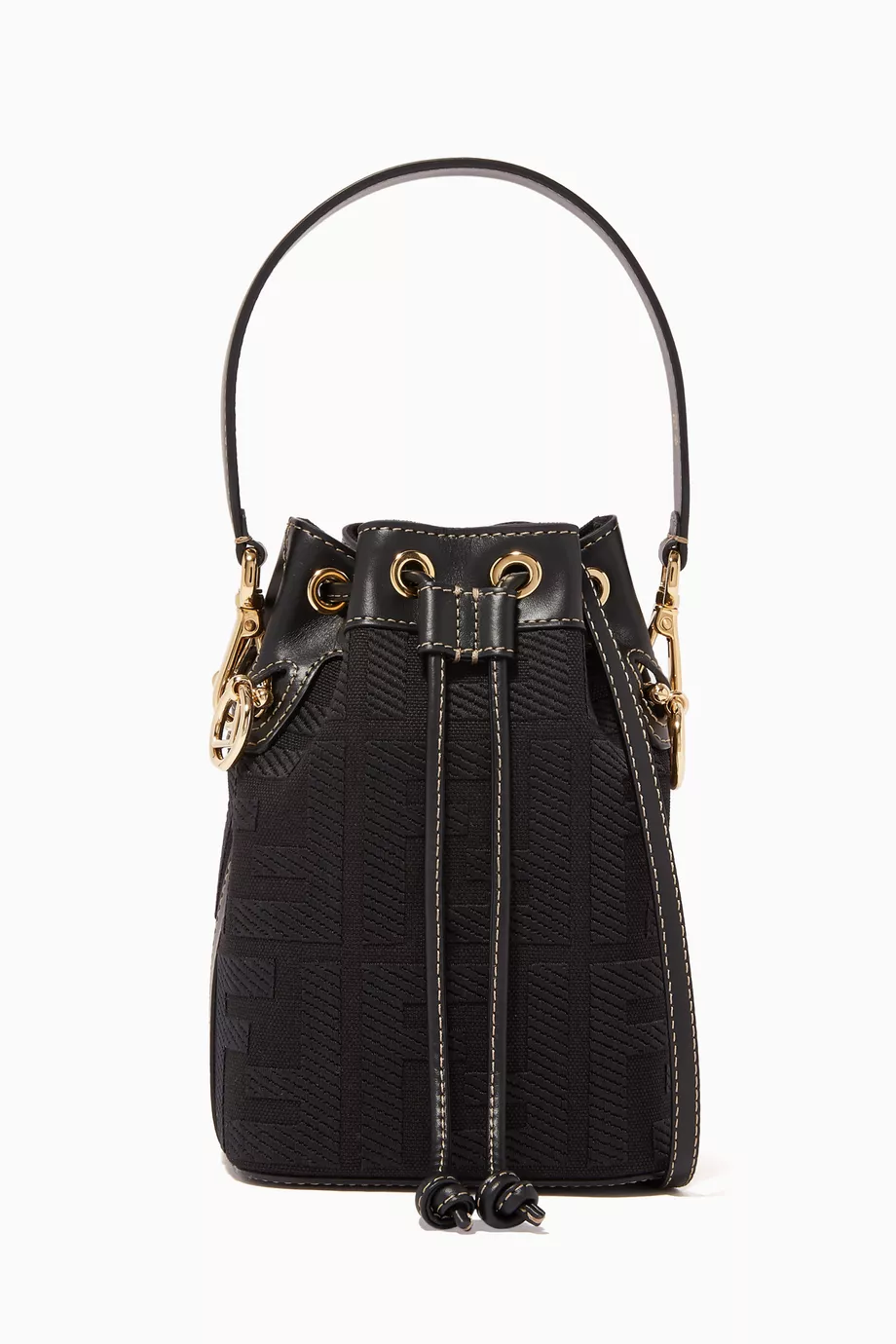 Fendi bucket bag black sales