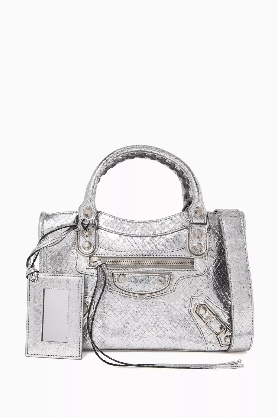 Buy Balenciaga Silver Classic Metallic Edge Mini City Bag For Women Online Ounass Saudi