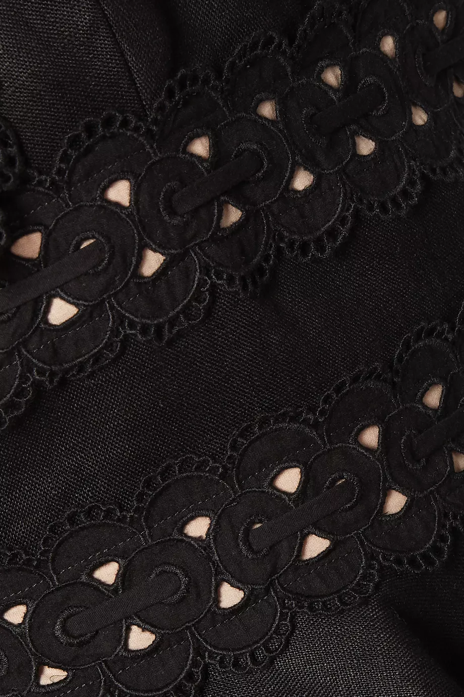 Buy Zimmermann Black Kirra Tie Shoulder Cropped Top For Women Online Ounass Saudi