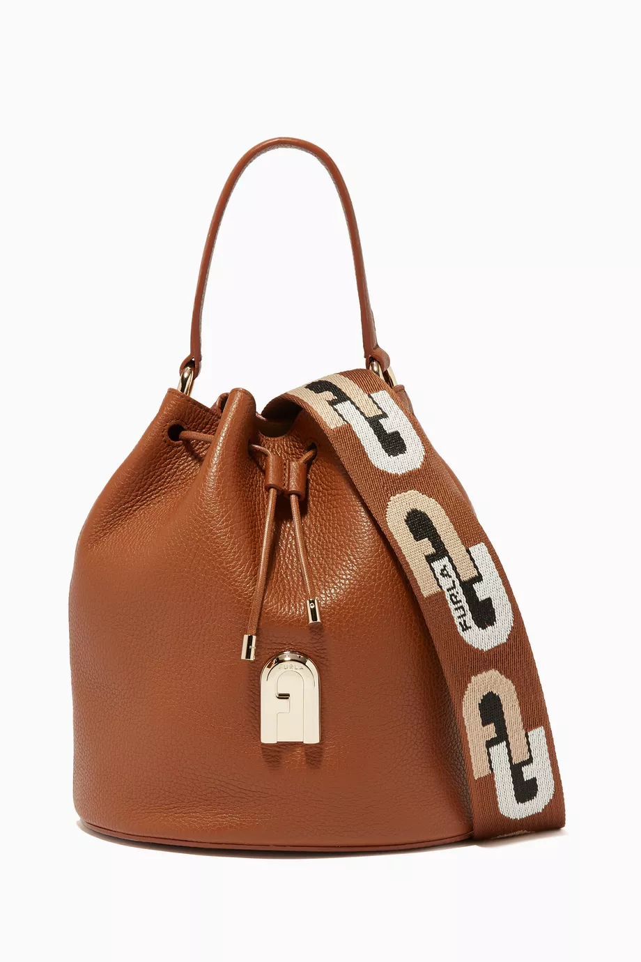 Buy Furla Brown Small Sleek Bucket Bag For Women Online Ounass Saudi