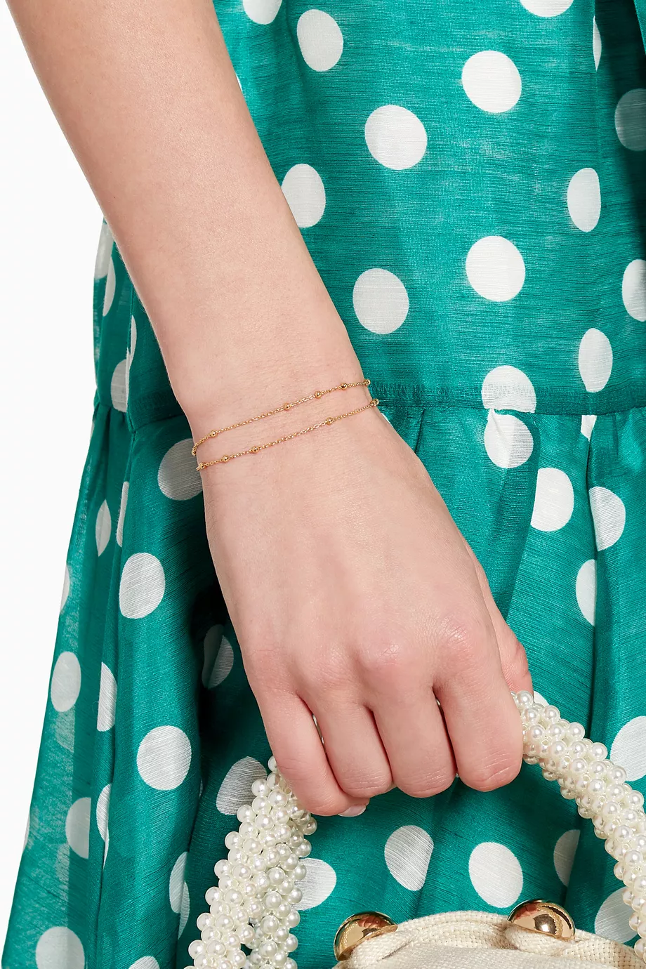 Missoma double chain bracelet new arrivals