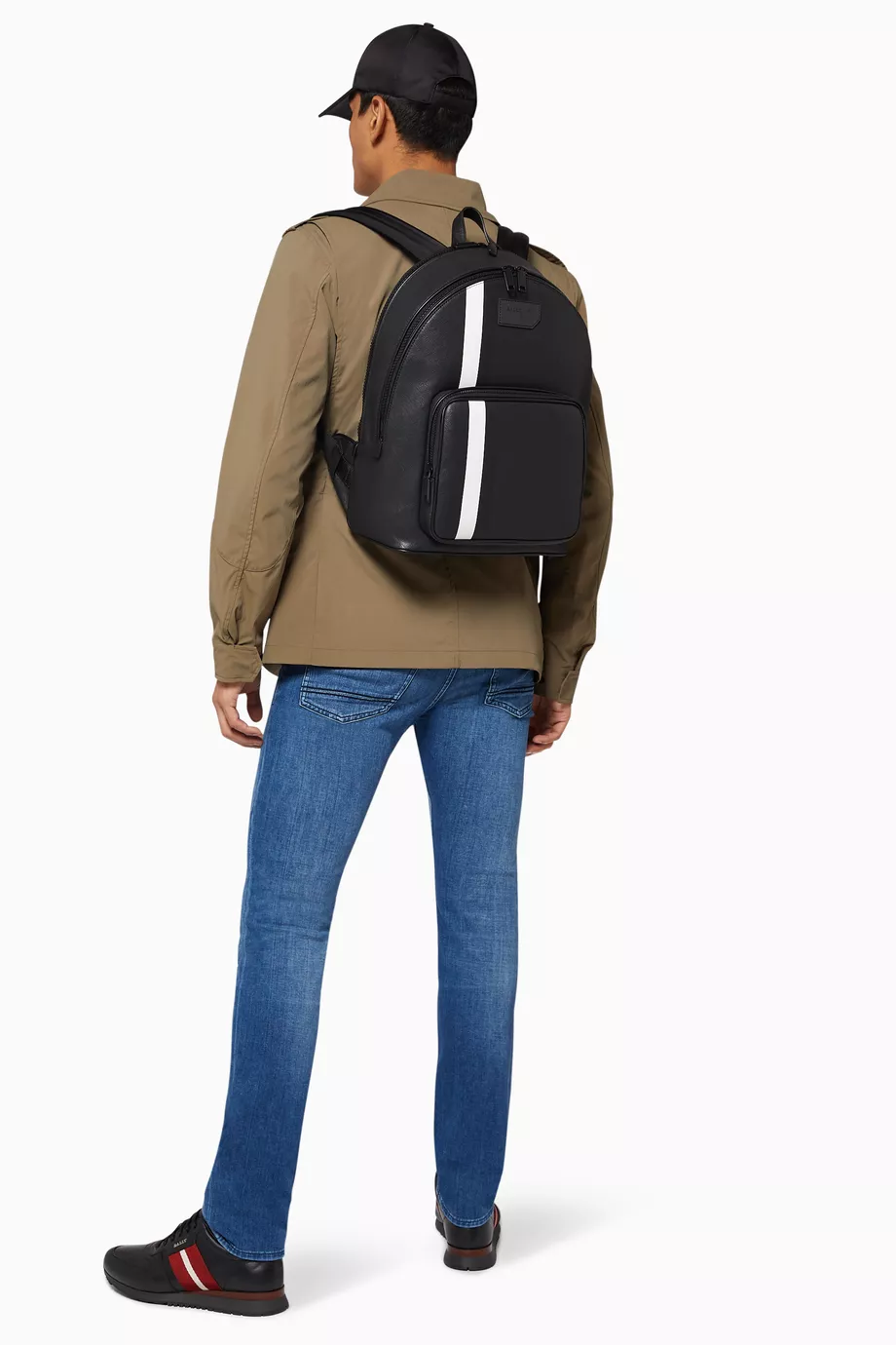 Buy Bally Black Sarkis Coated Canvas Backpack For Men Online Ounass Saudi