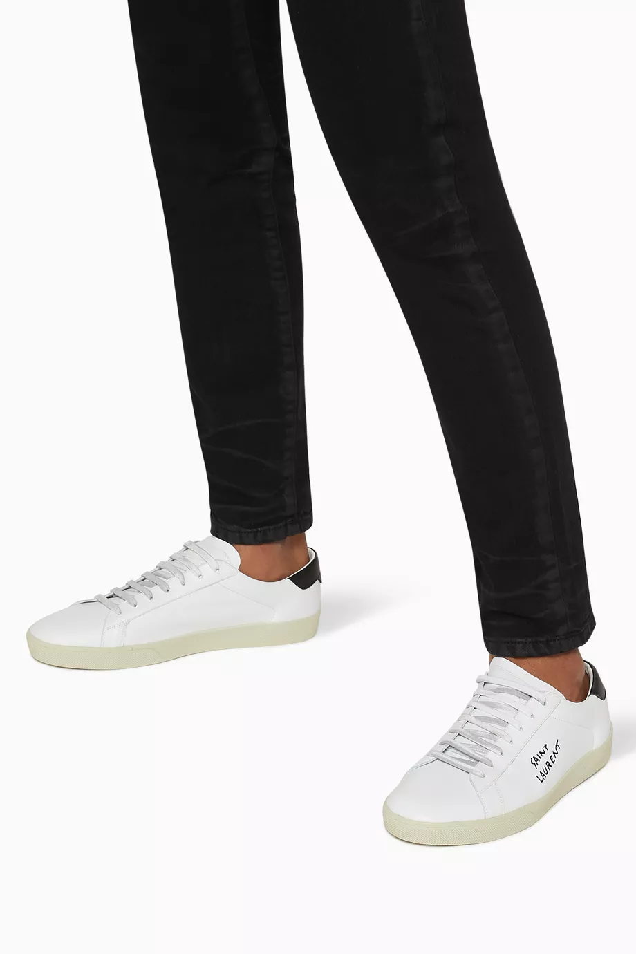 Saint laurent off white court classic sneakers discount