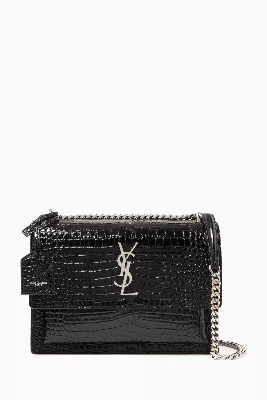 Ysl black crocodile crossbody 2025