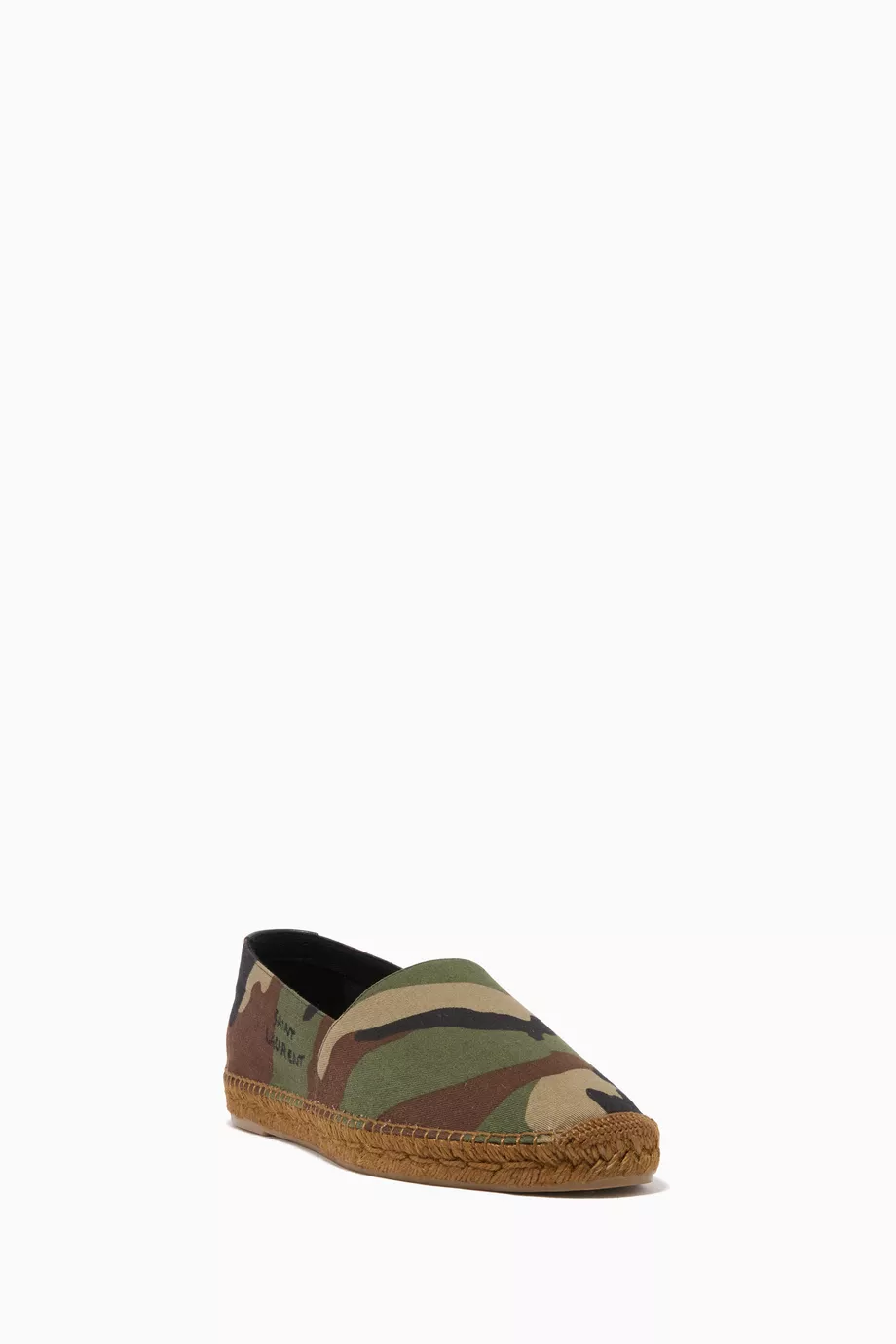 Buy SAINT LAURENT Green SAINT LAURENT Embroidered  display picture 1