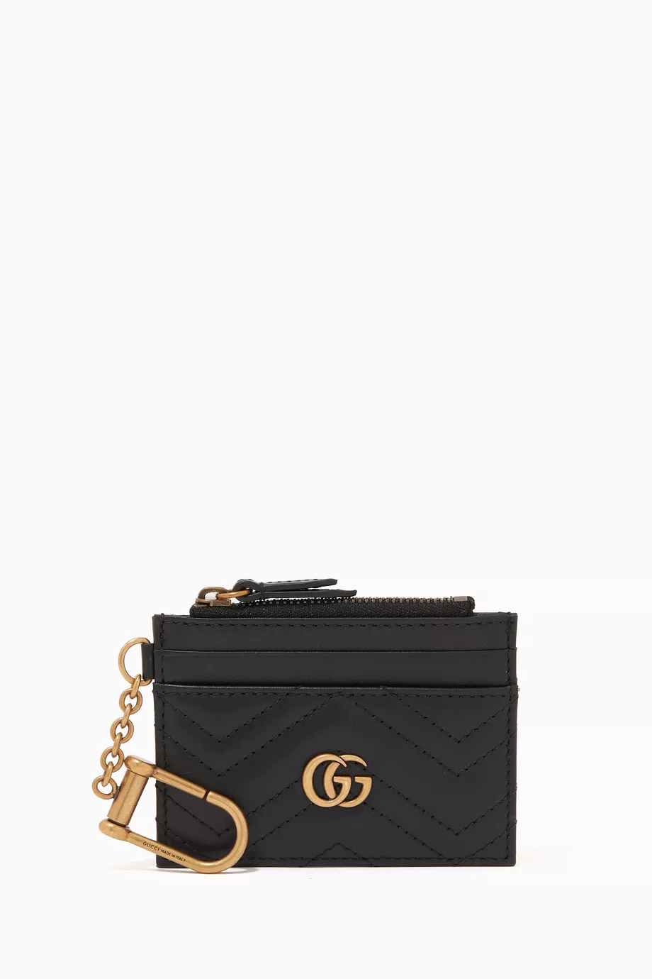 Buy Gucci Black GG Marmont Keychain Wallet in Matelasse Leather For Women Online Ounass Saudi