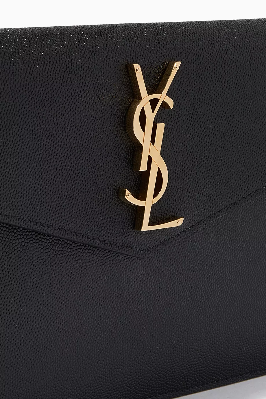 Buy SAINT LAURENT Black Uptown Pouch in Grain de Poudre Embossed Leather For Women Online Ounass Saudi