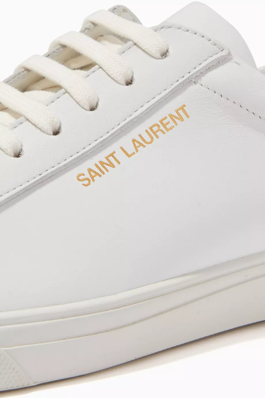 Buy SAINT LAURENT White Andy Sneakers in Smooth Leather For Women Online Ounass Saudi