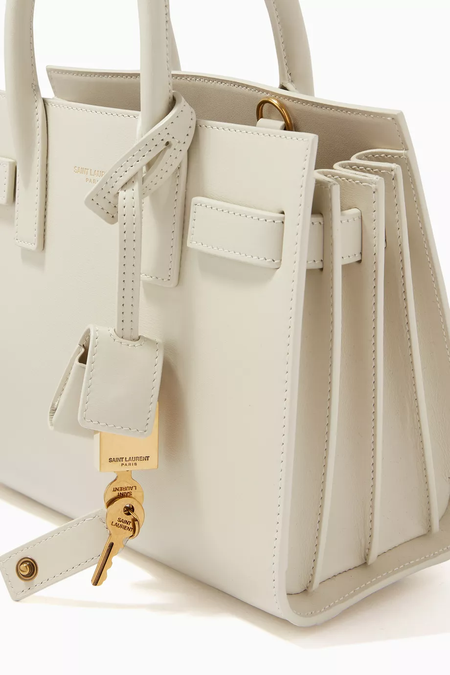 Buy SAINT LAURENT White Classic Nano Sac de Jour in Leather For Women Online Ounass Saudi