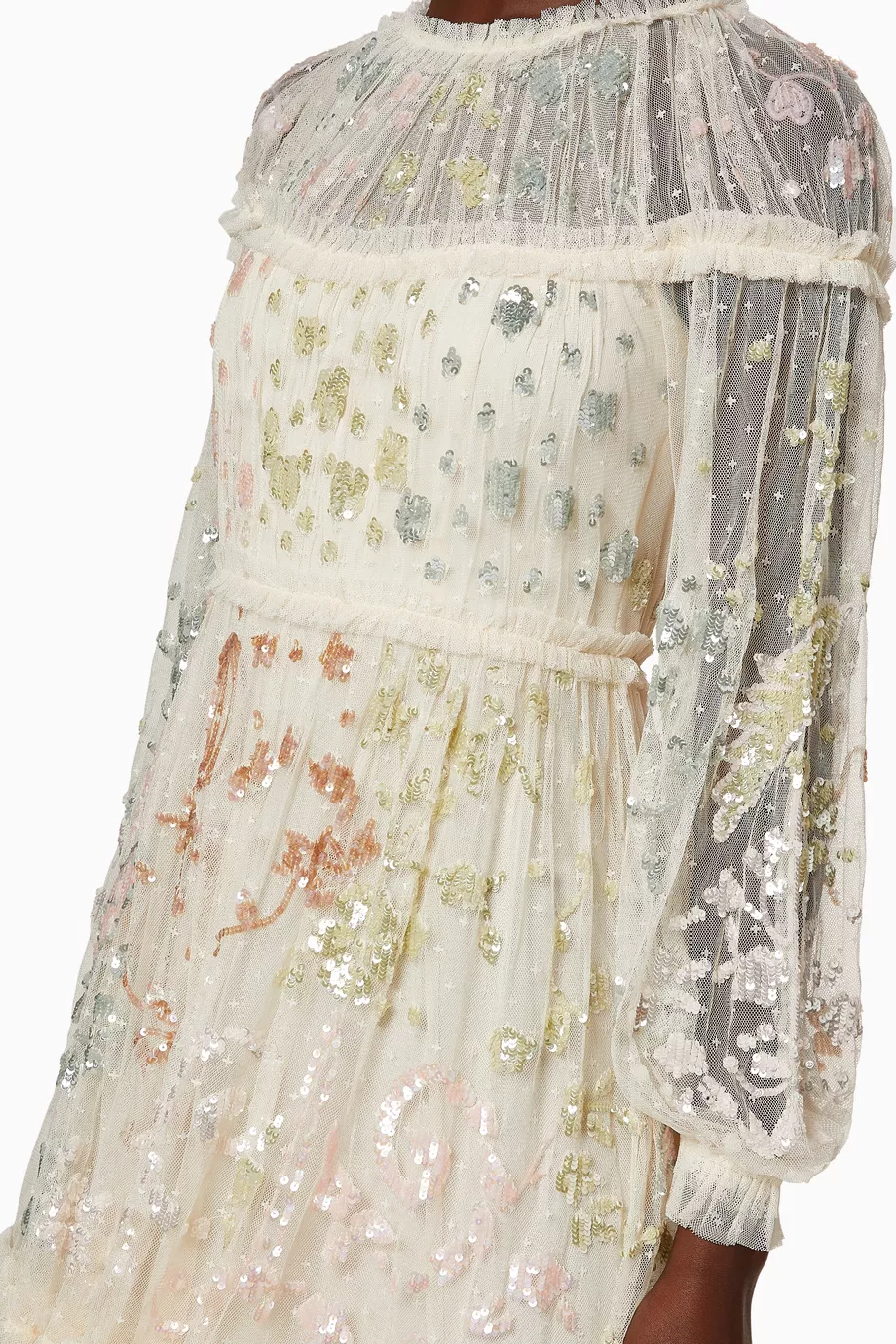 needle & thread delphine sequin ballerina dress Buy Needle & Thread Pink Delphine Sequin Gown For Women Online