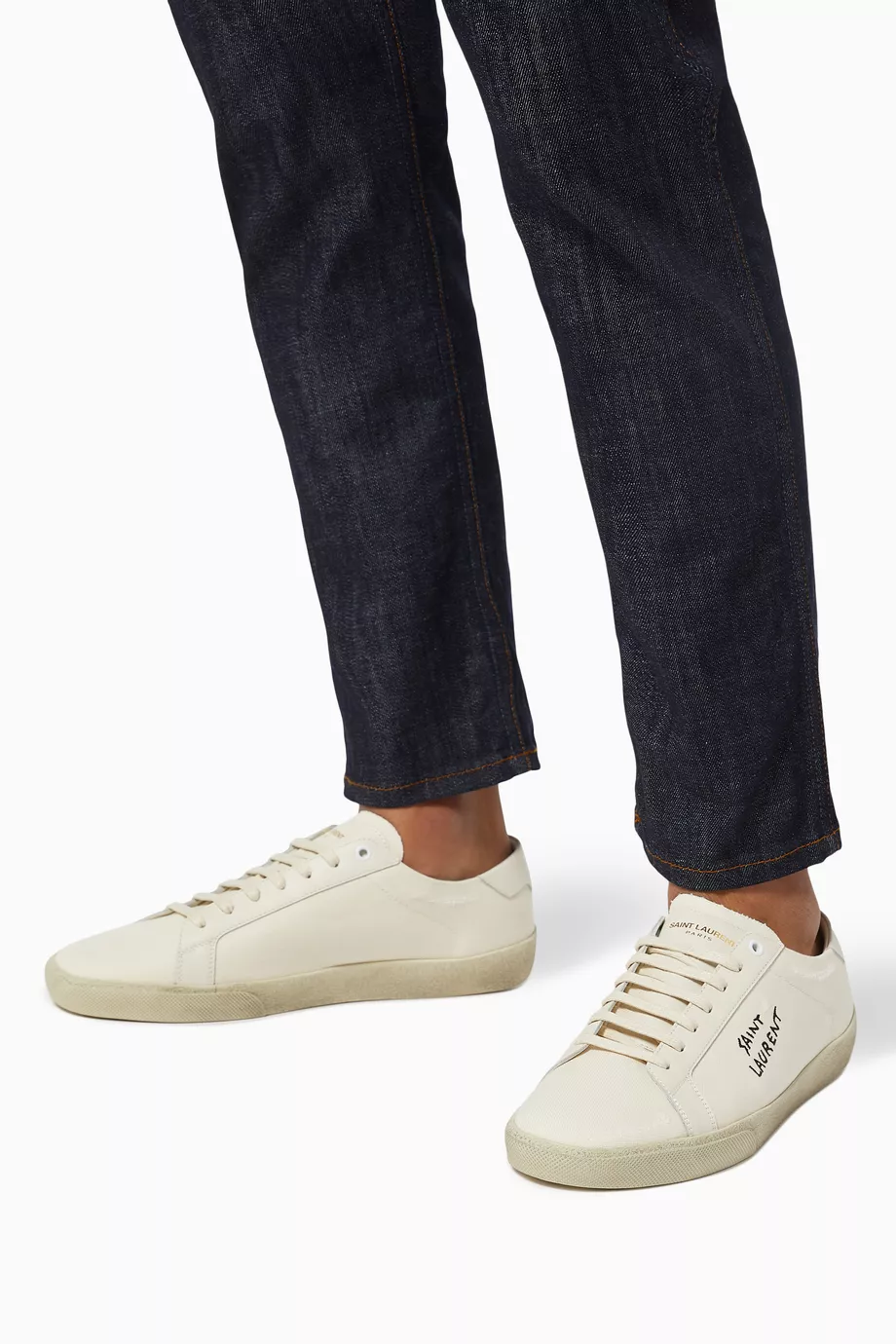 Saint laurent off white court classic sneakers cheap