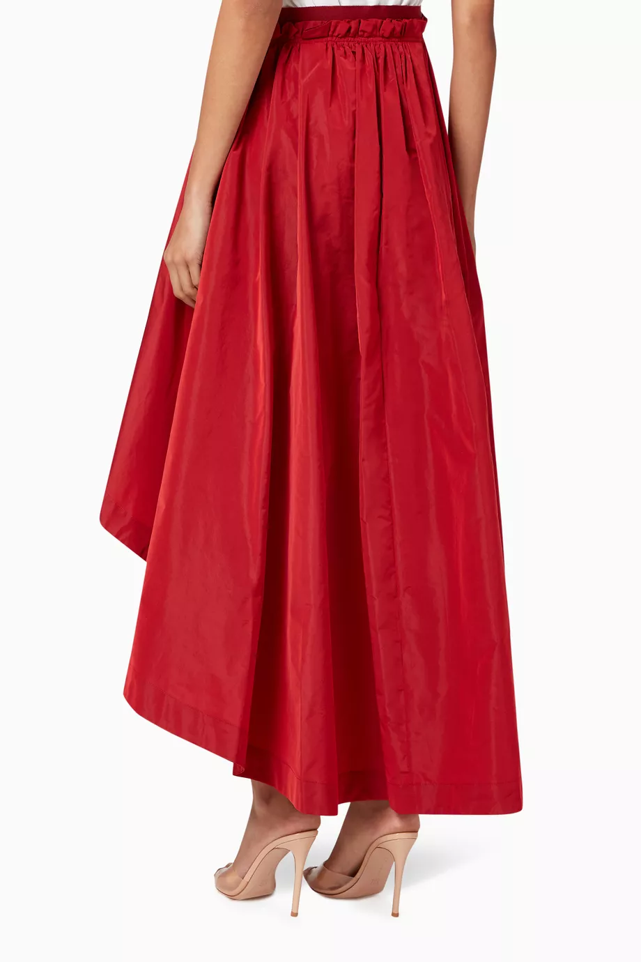 Buy PINKO Red Jerome Asymmetric Skirt For Women Online Ounass Saudi