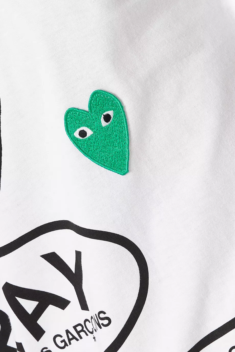 Buy Comme des Garcons PLAY White Graphic Logo Print Cotton T Shirt For Men Online Ounass Saudi