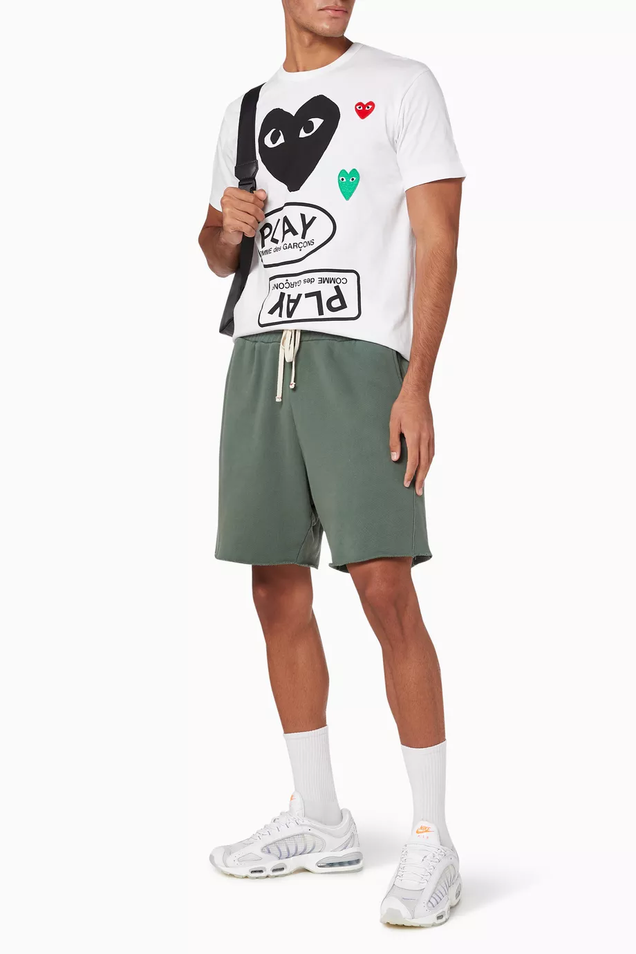 Buy Comme des Garcons PLAY White Graphic Logo Print Cotton T Shirt For Men Online Ounass Saudi