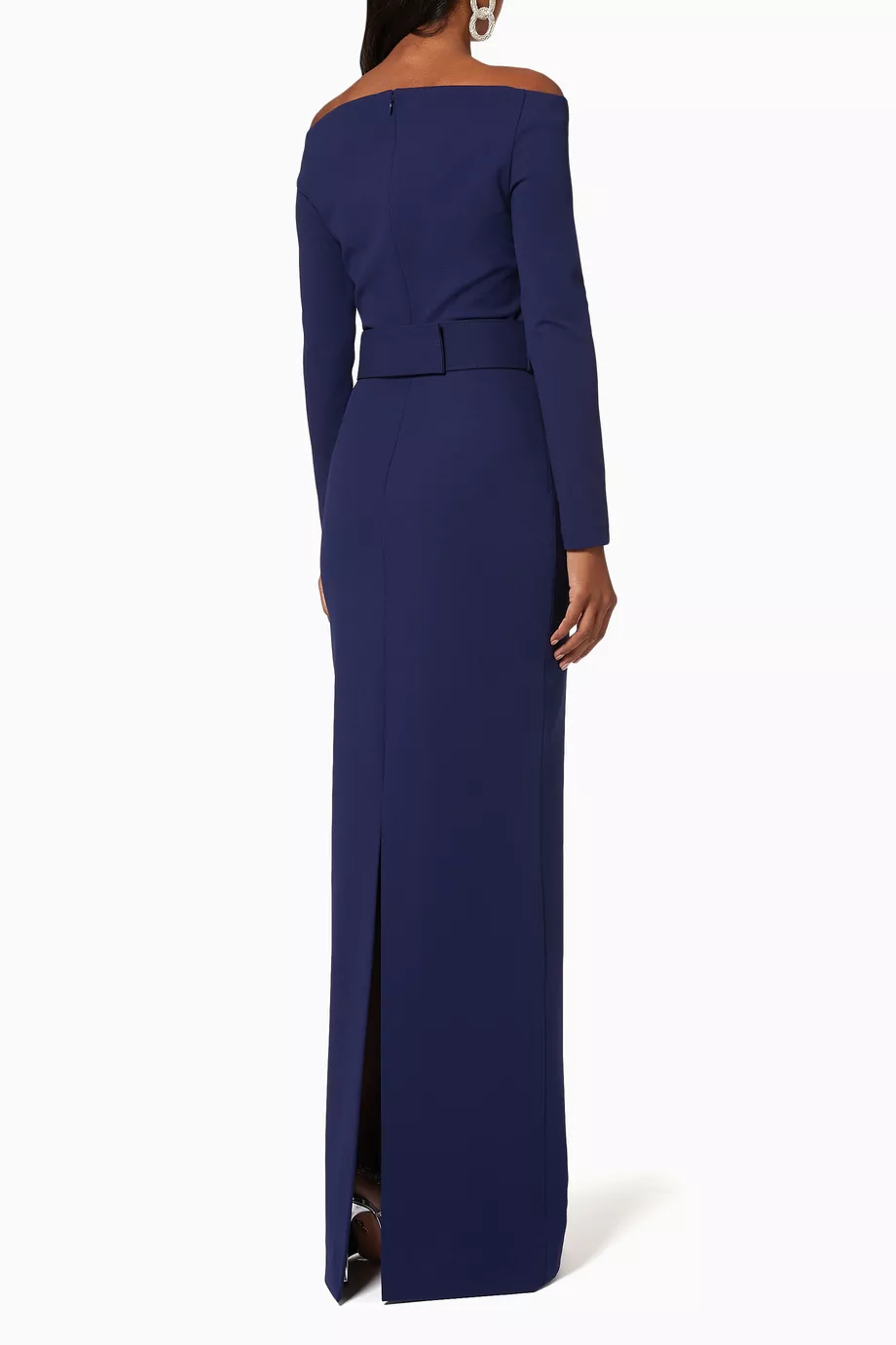 SOLACELONDON ワンピース ドレス Sabina off-shoulder 1055226 SOLACE LONDON Sabina off-the-shoulder stretch-crepe maxi