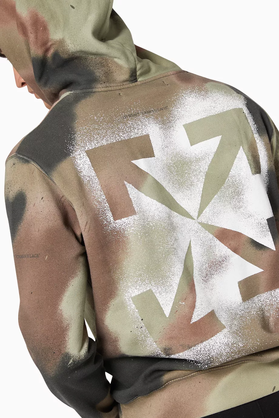 Off white camo stencil hoodie online