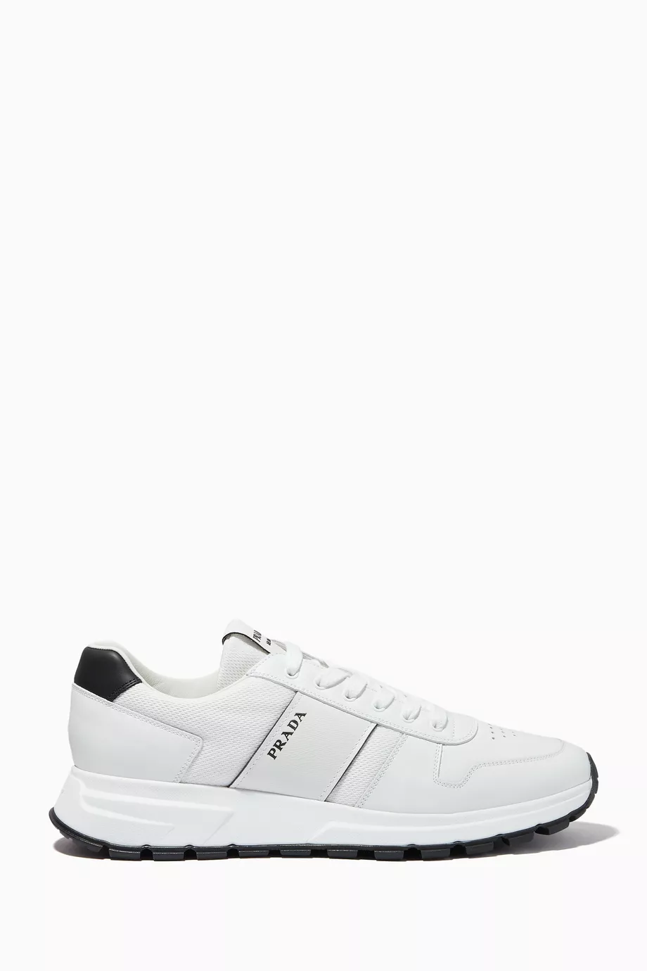 Buy Prada White PRAX 01 Sneakers in Calfskin Leather For Men Online Ounass Saudi