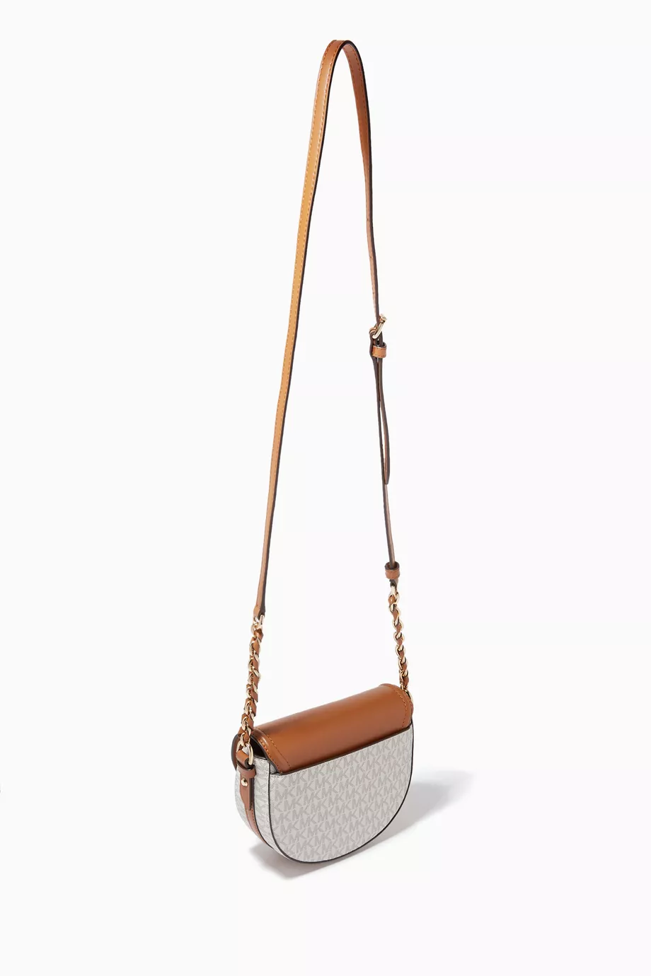 Buy Michael Kors White Half Dome Crossbody Bag in Canvas Leather For Women Online Ounass Saudi