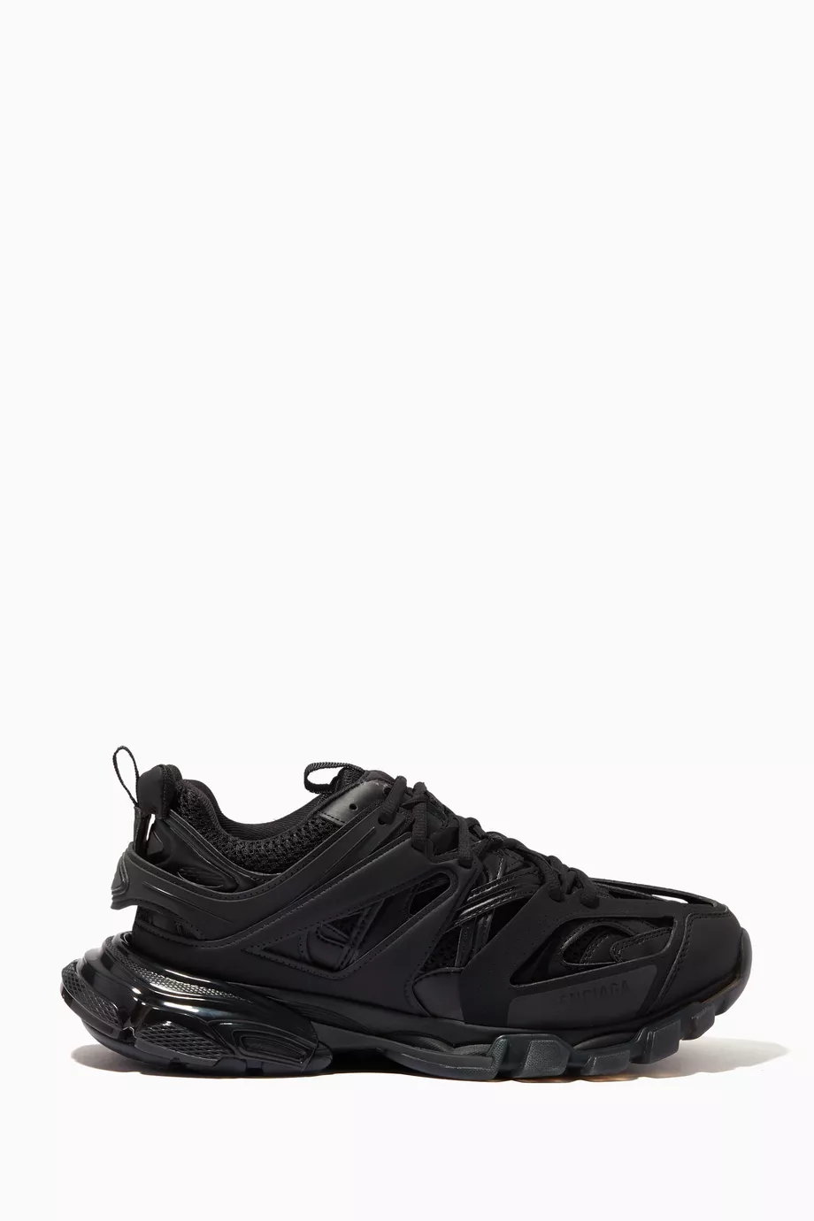 Buy Balenciaga Black Track Clear Sole Sneakers in Mesh & Nylon For 