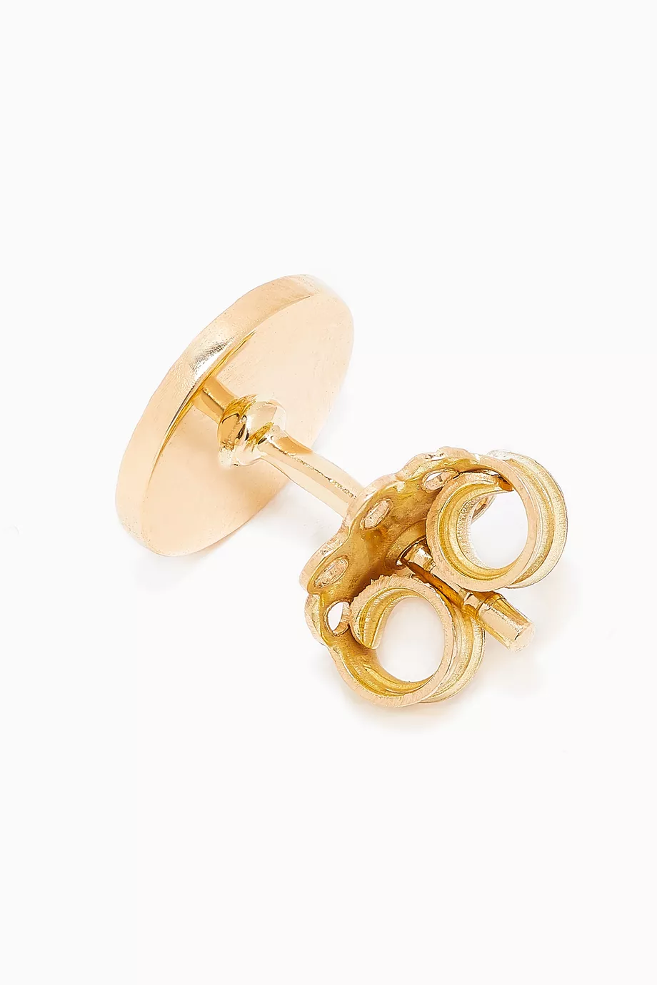 Buy Azza Fahmy Yellow Calligraphy Single Stud Earring with