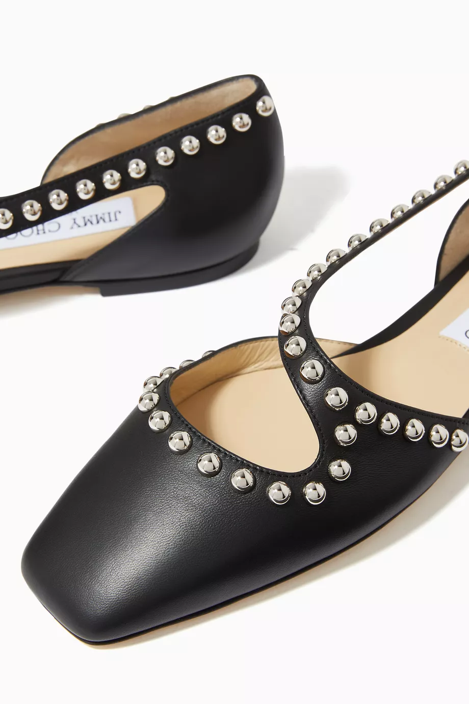Studded Flats Jimmy Choo Joezie Flat Buy Jimmy Choo Black Joezie