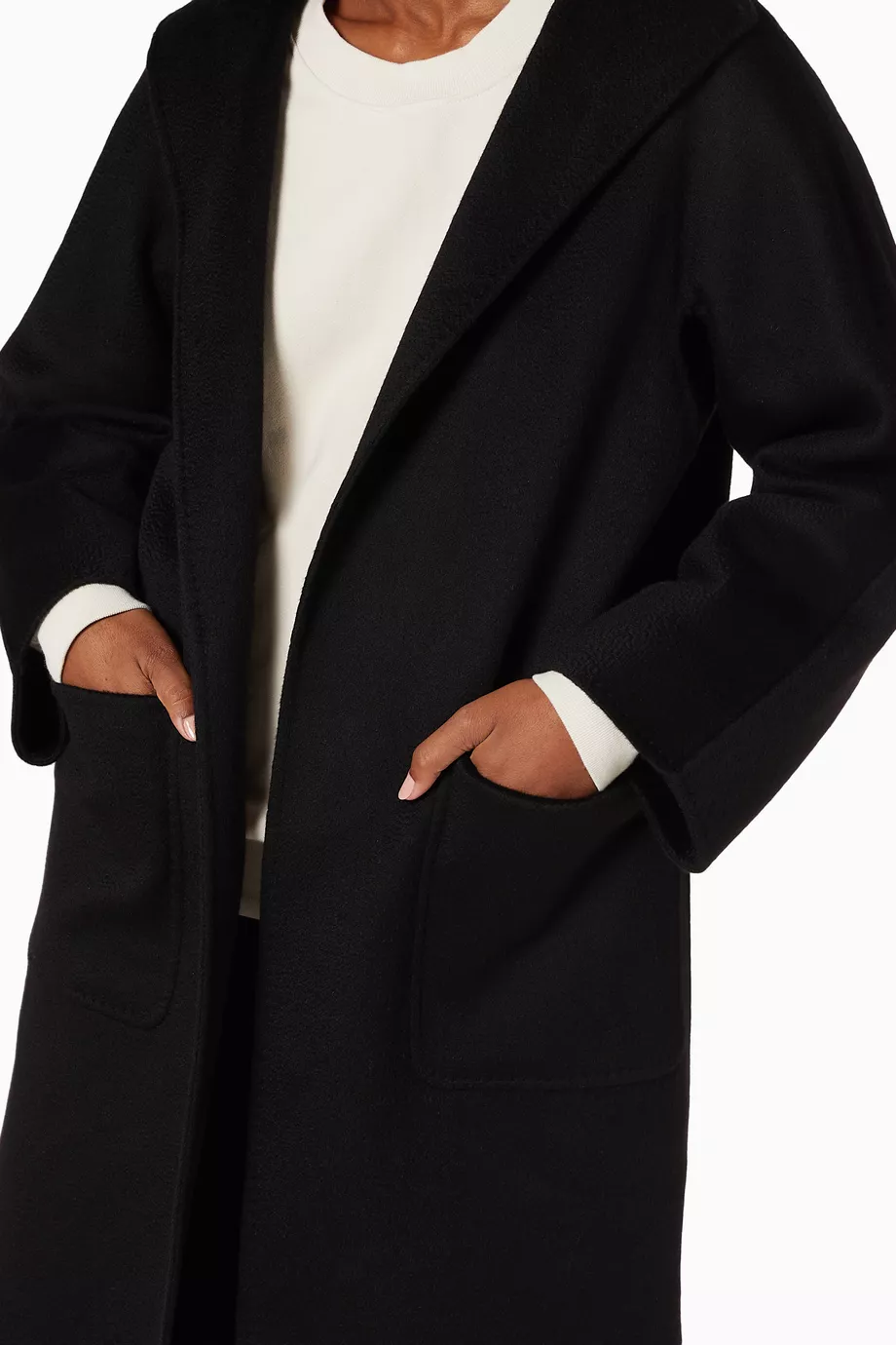 Buy Max Mara Black Lilia Cashmere Coat For Women Online