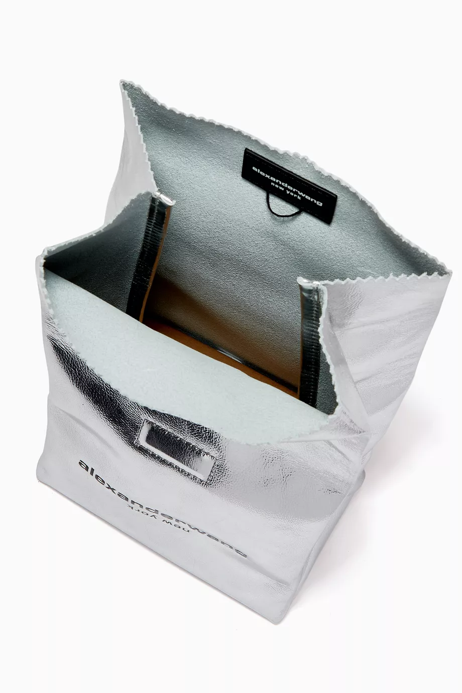 Alexander wang paper bag clutch sale