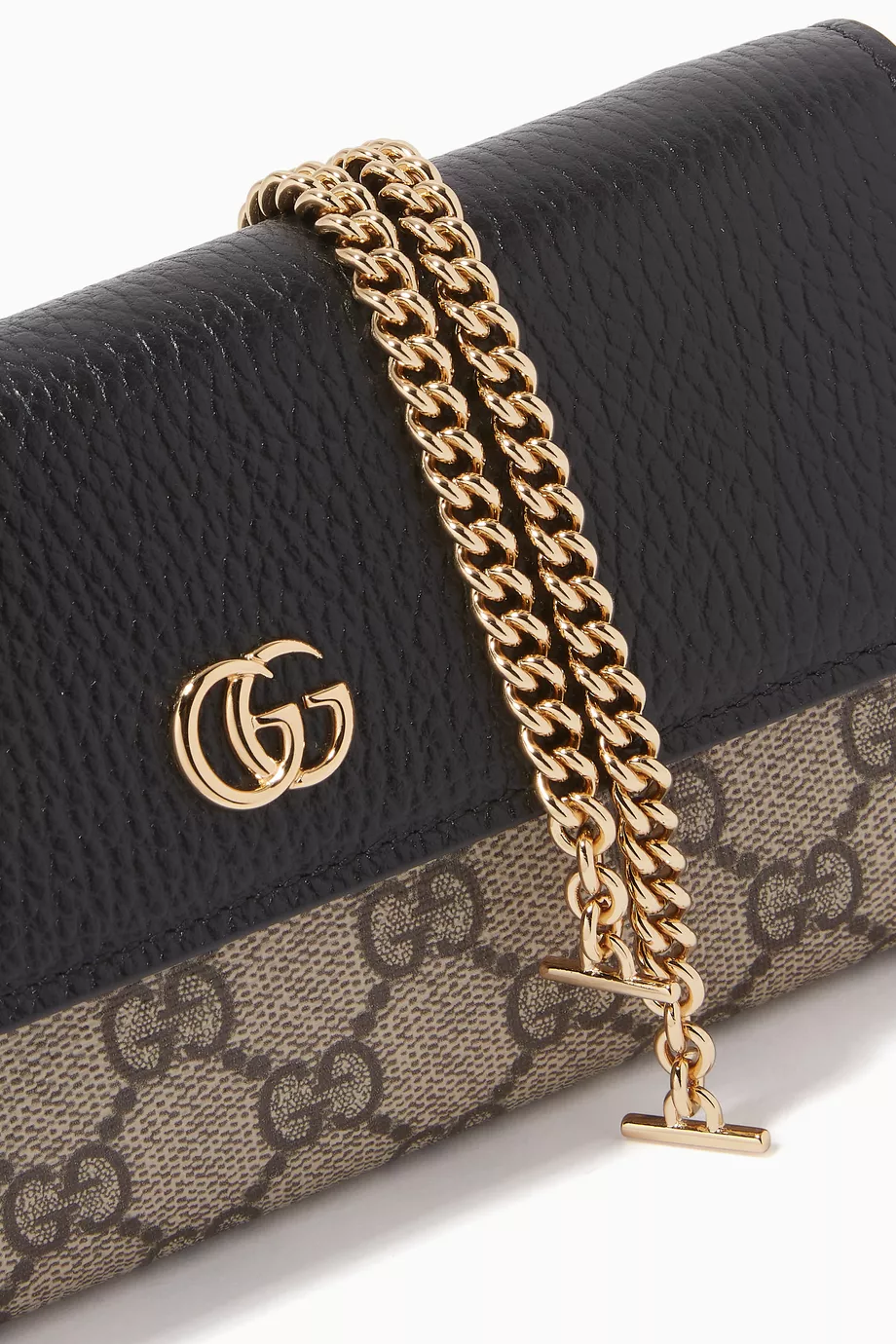 Buy Gucci Black GG Marmont Chain Wallet in Supreme Canvas For Women Online Ounass Saudi