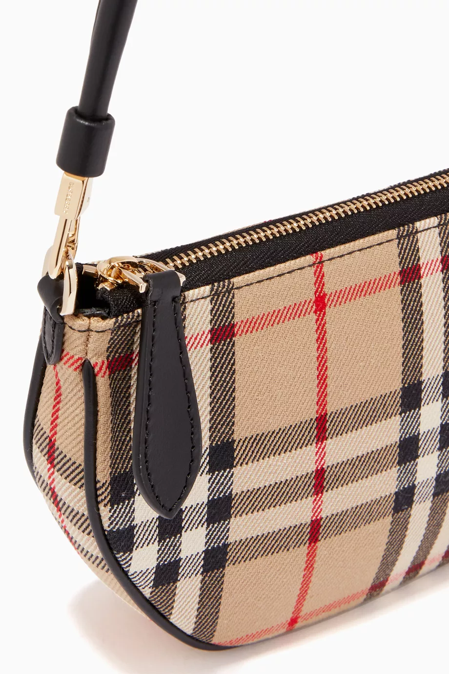 Buy Burberry Neutral Olympia Pouch in Vintage Check Cotton and Leather For Women Online Ounass Saudi