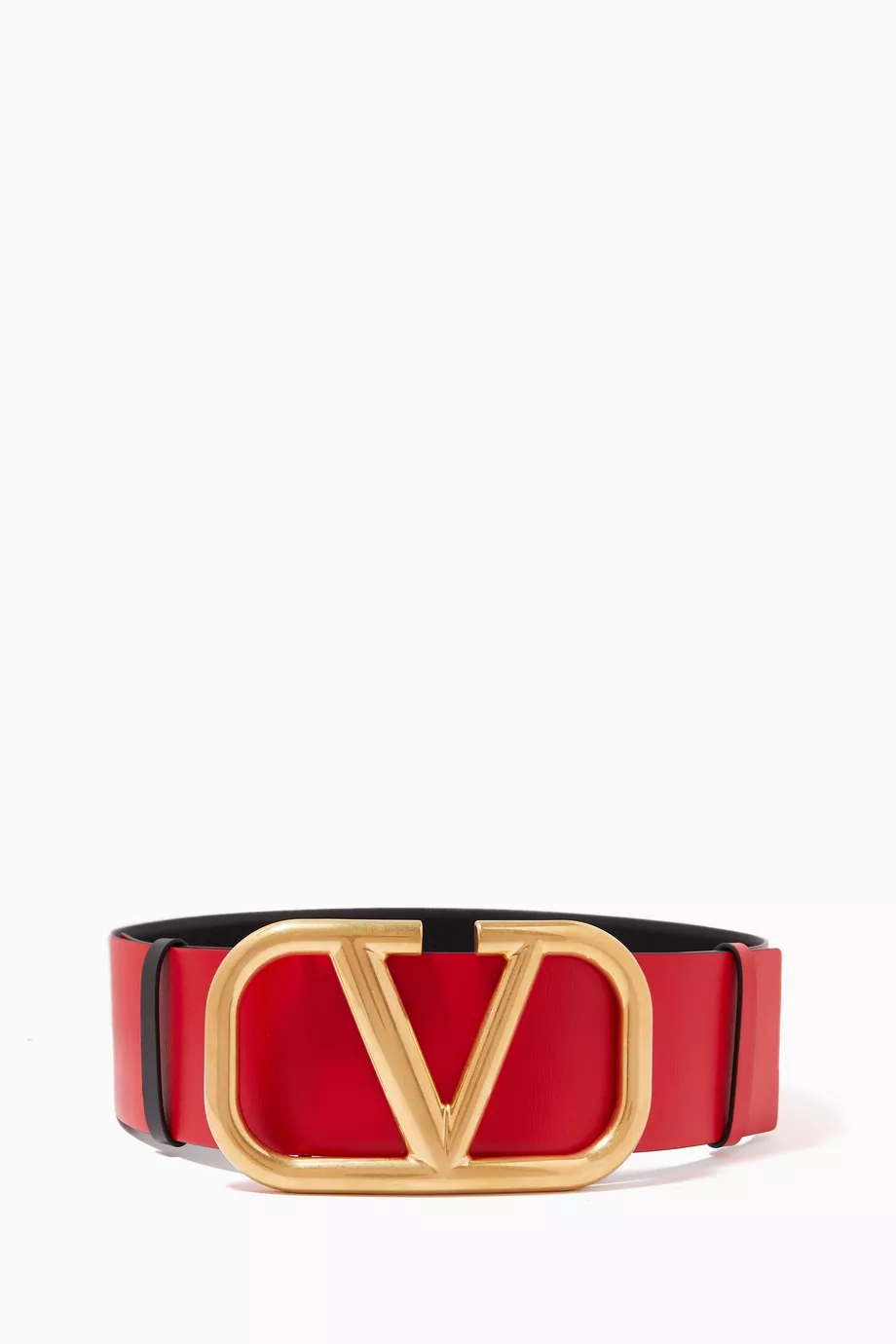 Valentino Vlogo 70Mm Reversible & Adjustable Leather Belt, Red m_69a9ed4004f8ad59e5d8c469.jpg main image 3