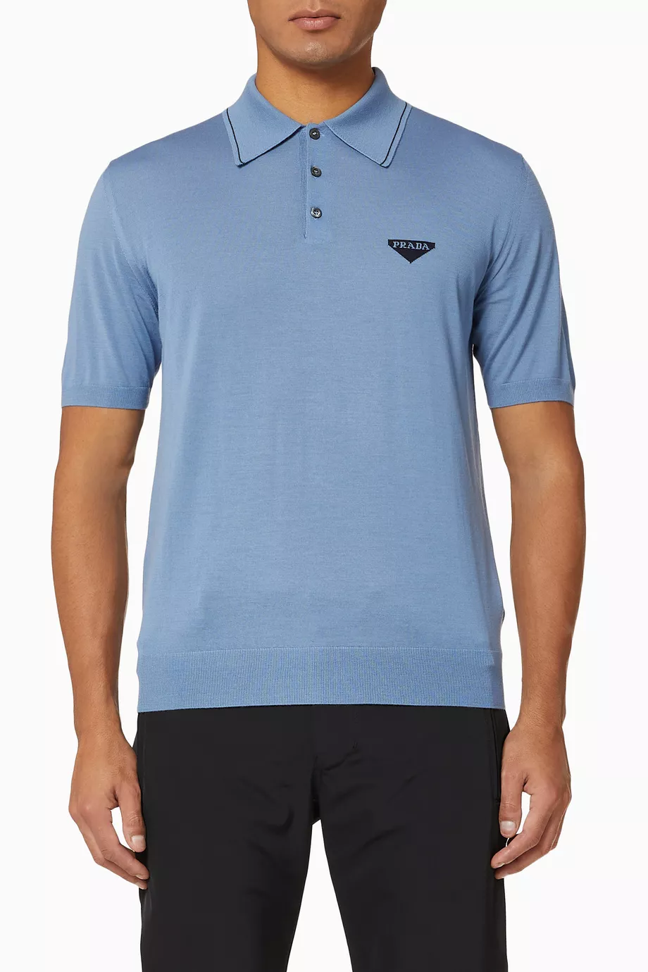 Prada blue polo new arrivals