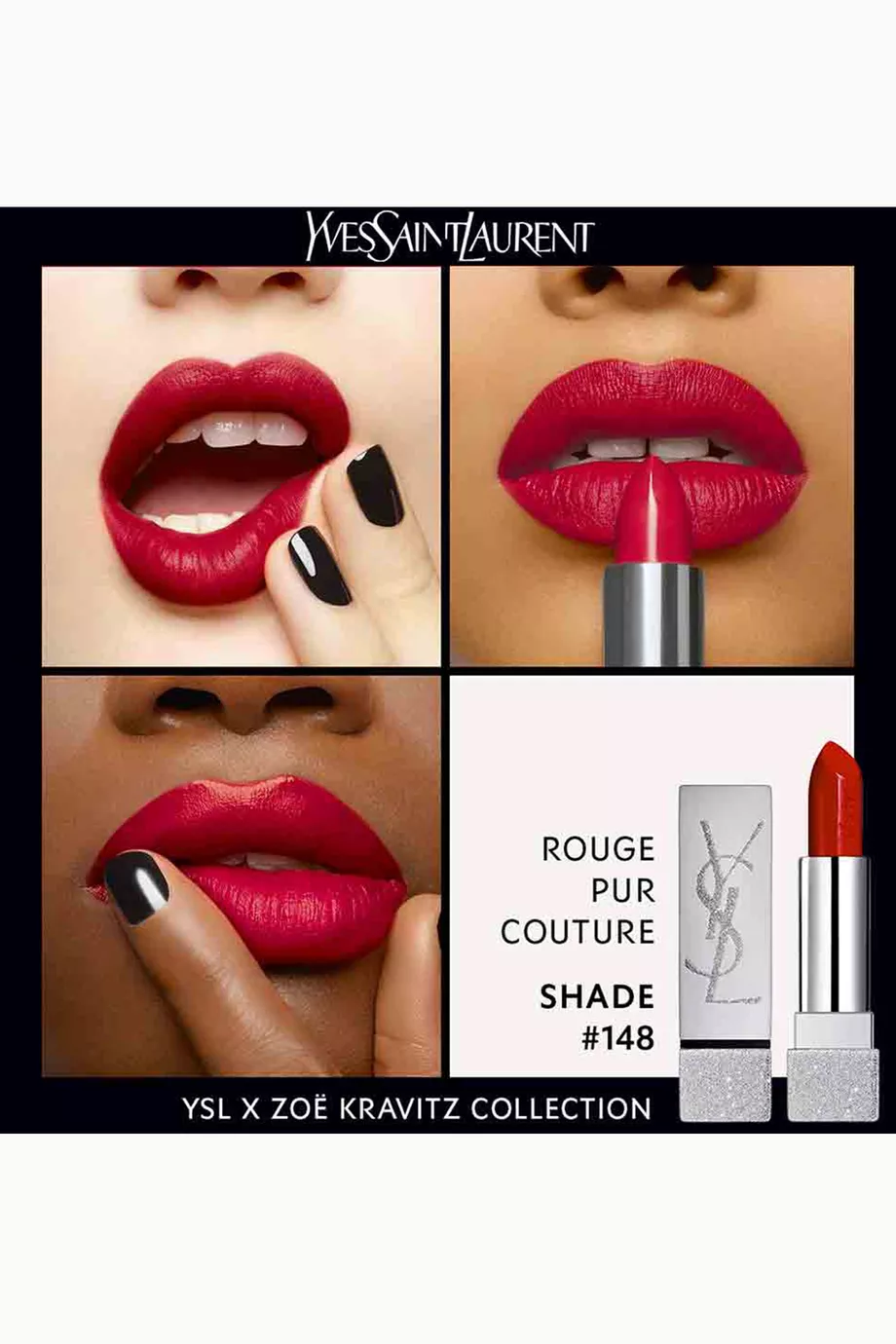 Buy YSL Beauty #148 NYC Jungle Rouge Pur Couture x Zoë Kravitz
