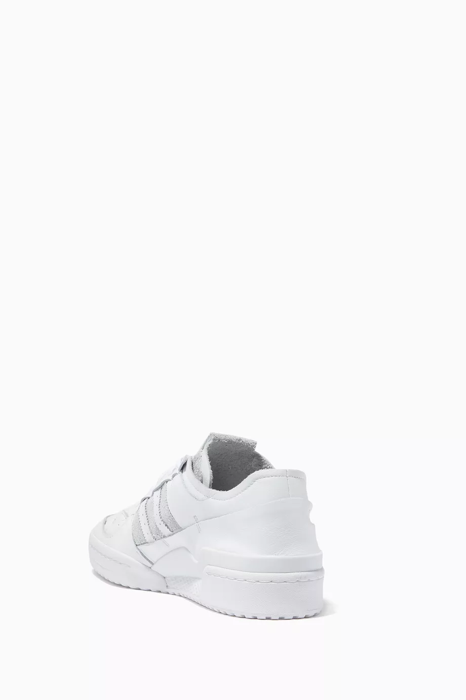 Adidas white chunky leather low top sneakers store