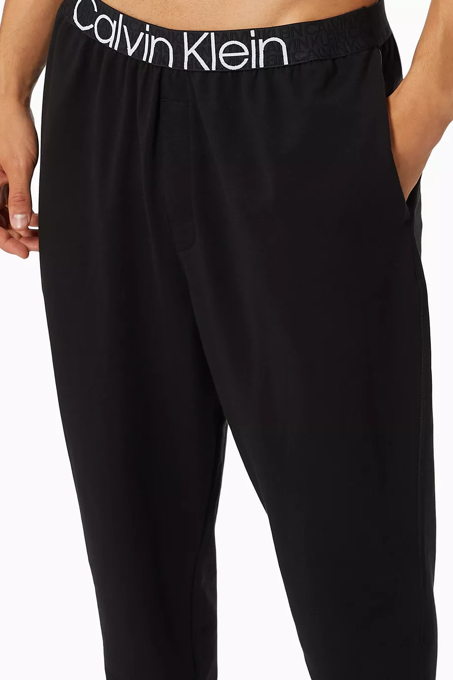Buy Calvin Klein Black CK Reconsidered Lounge Jogger Pants in