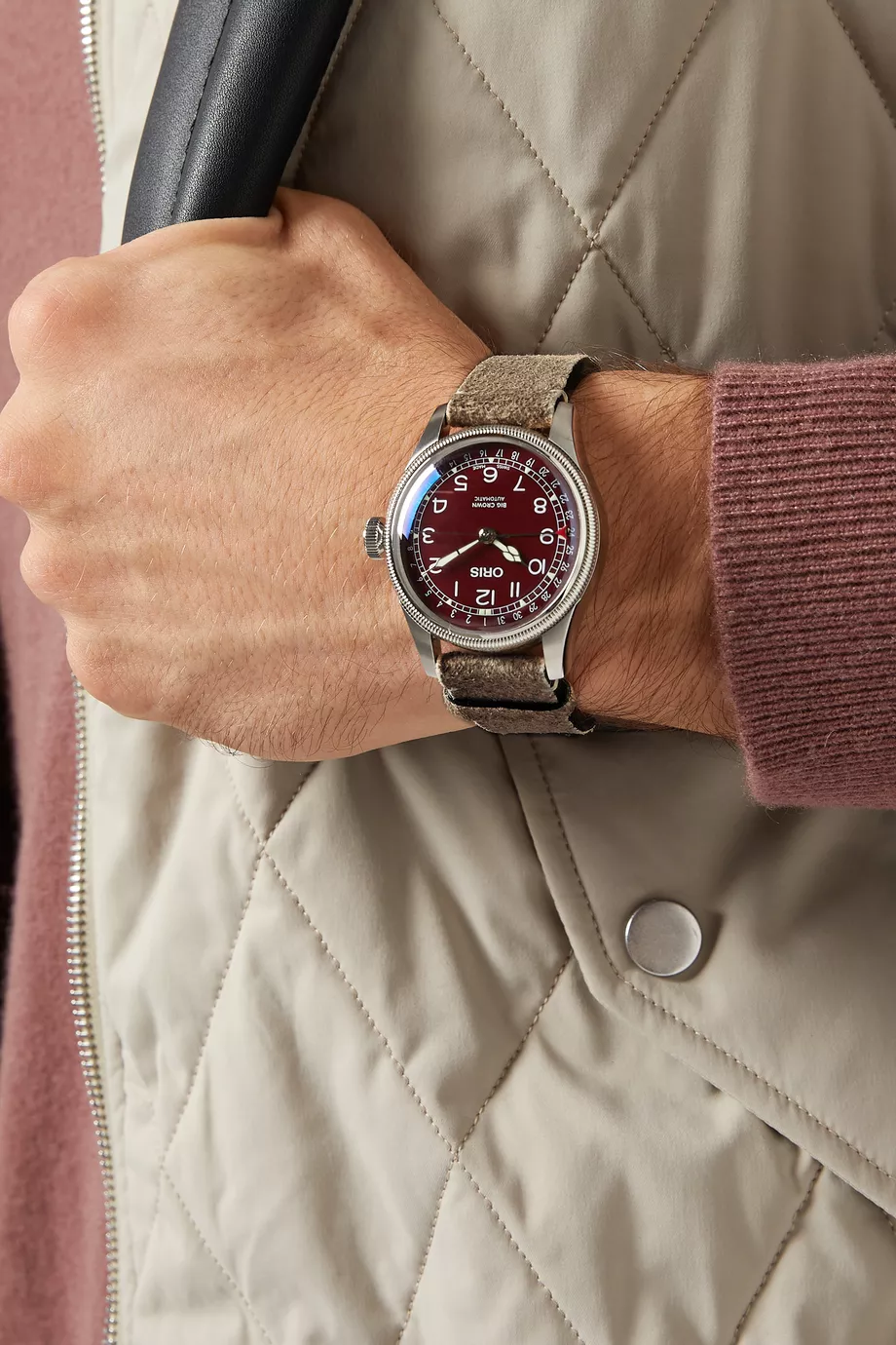 Buy Oris Red Big Crown Pointer Date Automatic Watch, 40mm For Men