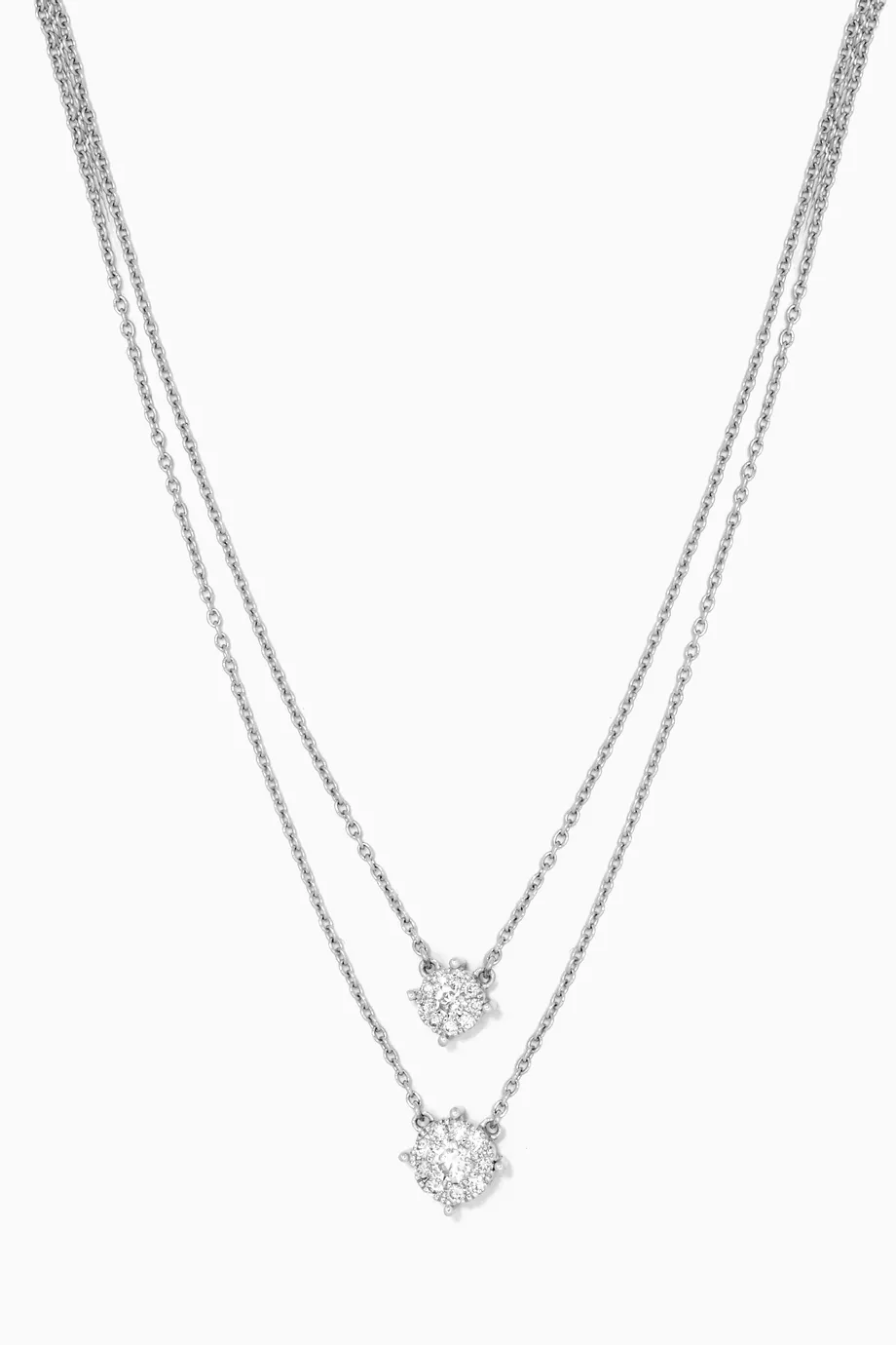 Saudi white gold necklace 2025