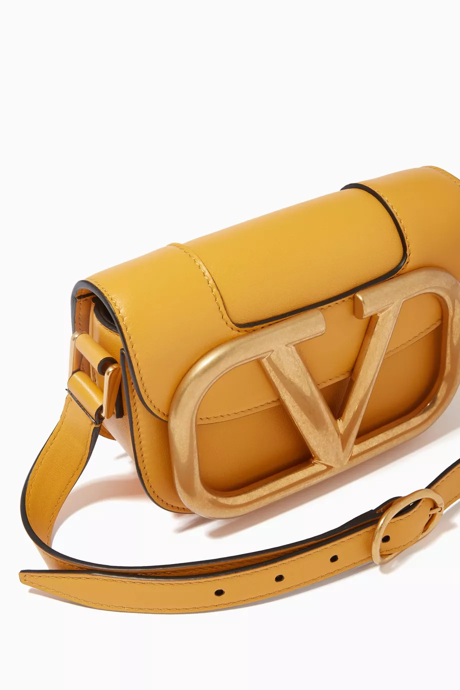 Buy Valentino Garavani Yellow Valentino Garavani Supervee Crossbody Bag in Calfskin For Women Online Ounass Saudi