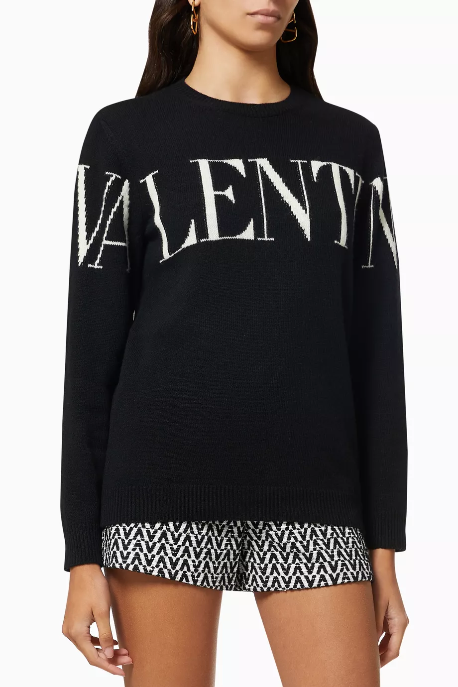 Tシャツ・カットソー VALENTINO GARAVANI Black Cashmere Sweater Buy Valentino Garavani Black Valentino Sweater in Cashmere