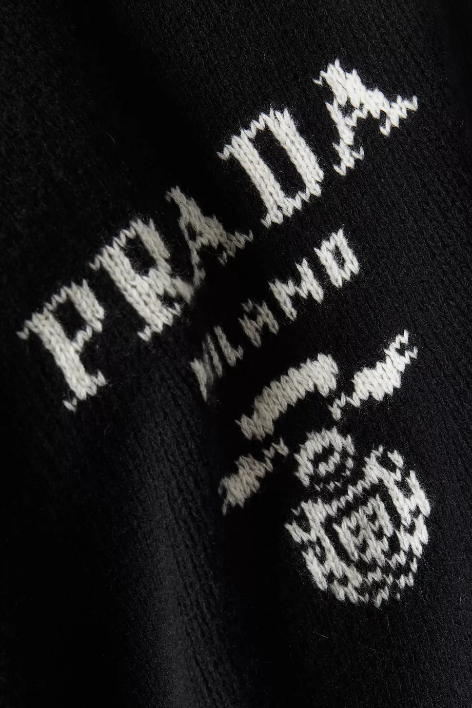 Prada logo sweater top