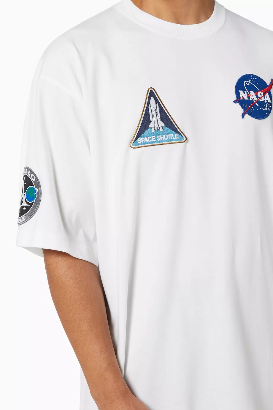 BALENCIAGA NASA Tシャツ XXS Balenciaga Womens NASA Space Multi-Patch T-Shirt White - US