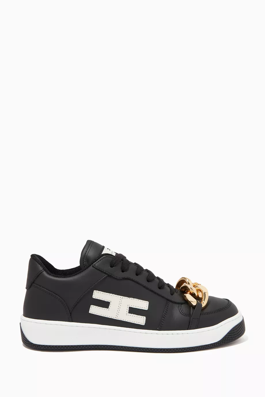 一番の贈り物 Buy Elisabetta For Leather in Sneakers Logo Black Franchi 23.5cm