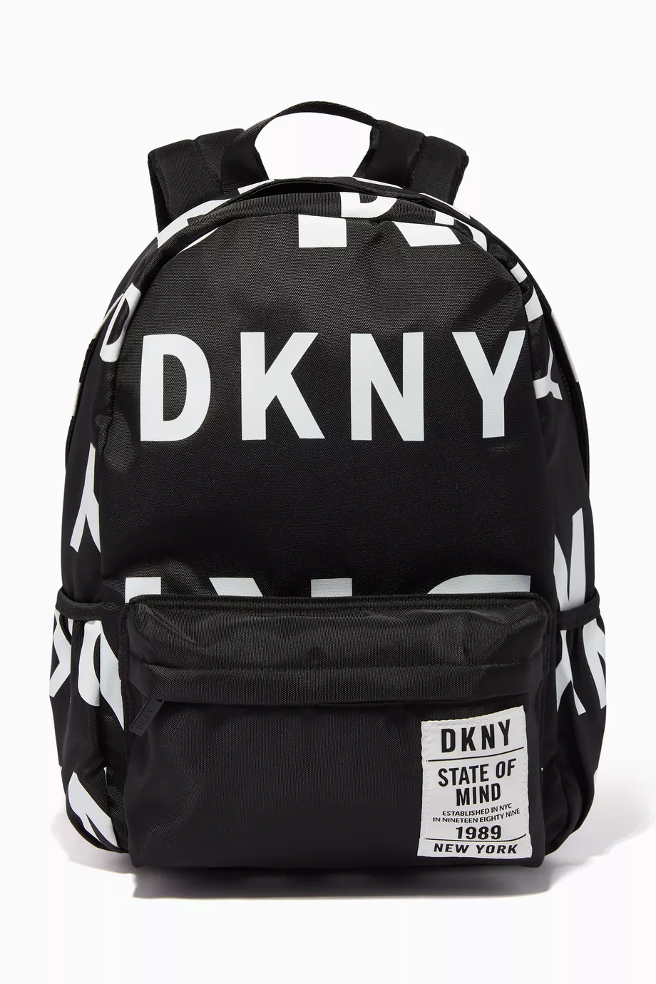 Buy DKNY Black DKNY Logo Backpack in Nylon For UNISEX Online  display picture 1