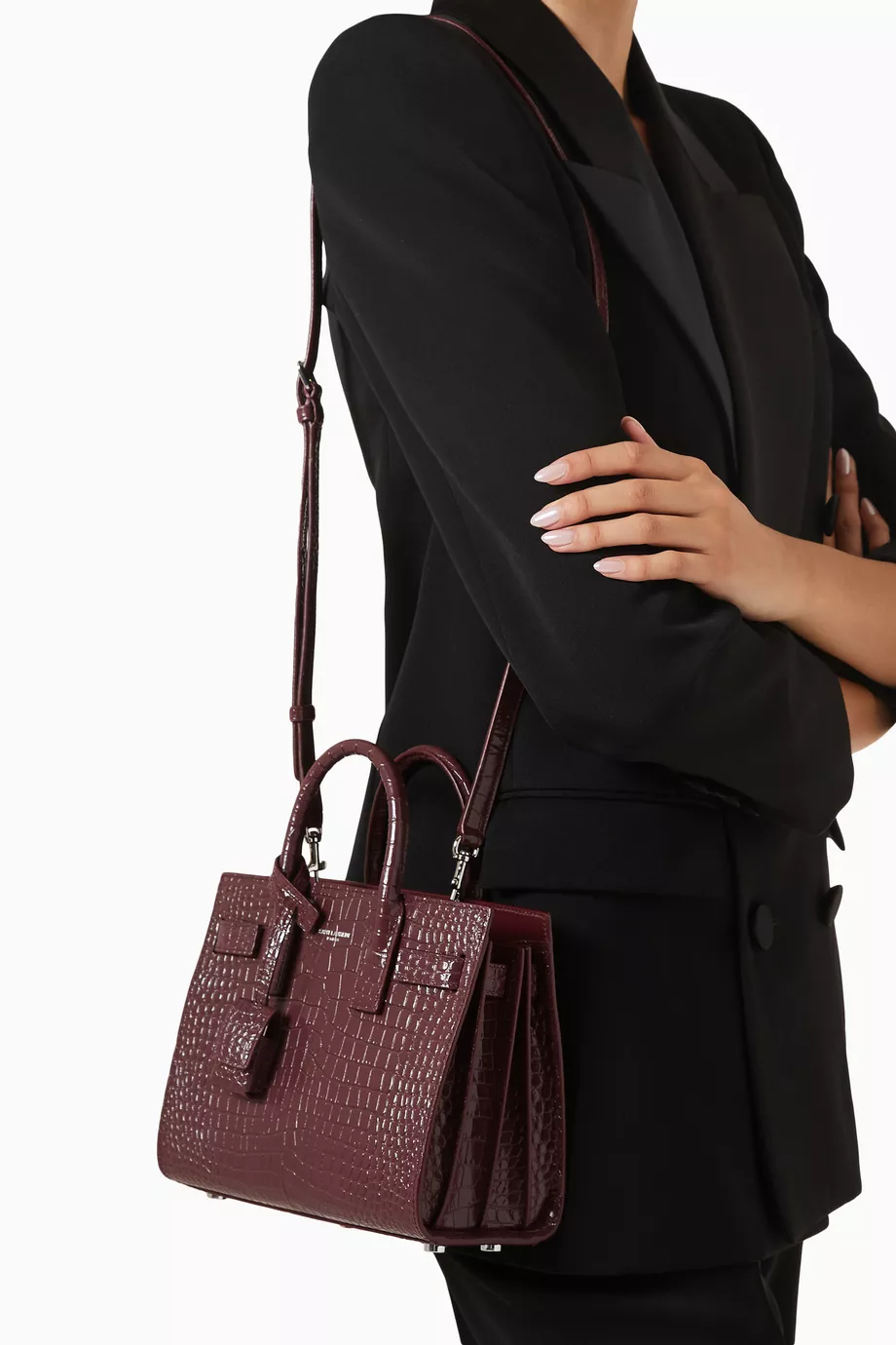 Ysl sac de jour baby croc cheap