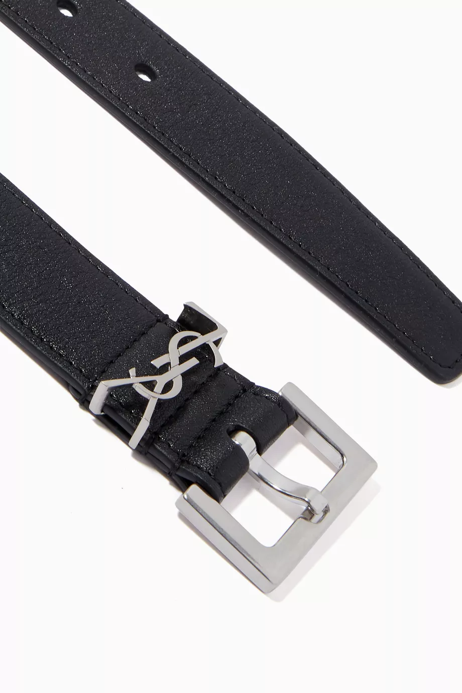 【関税&送料込】Saint Laurent Monogram Black Belt 3 Cm Saint Laurent Monogram Black Belt 3 Cm | ModeSens