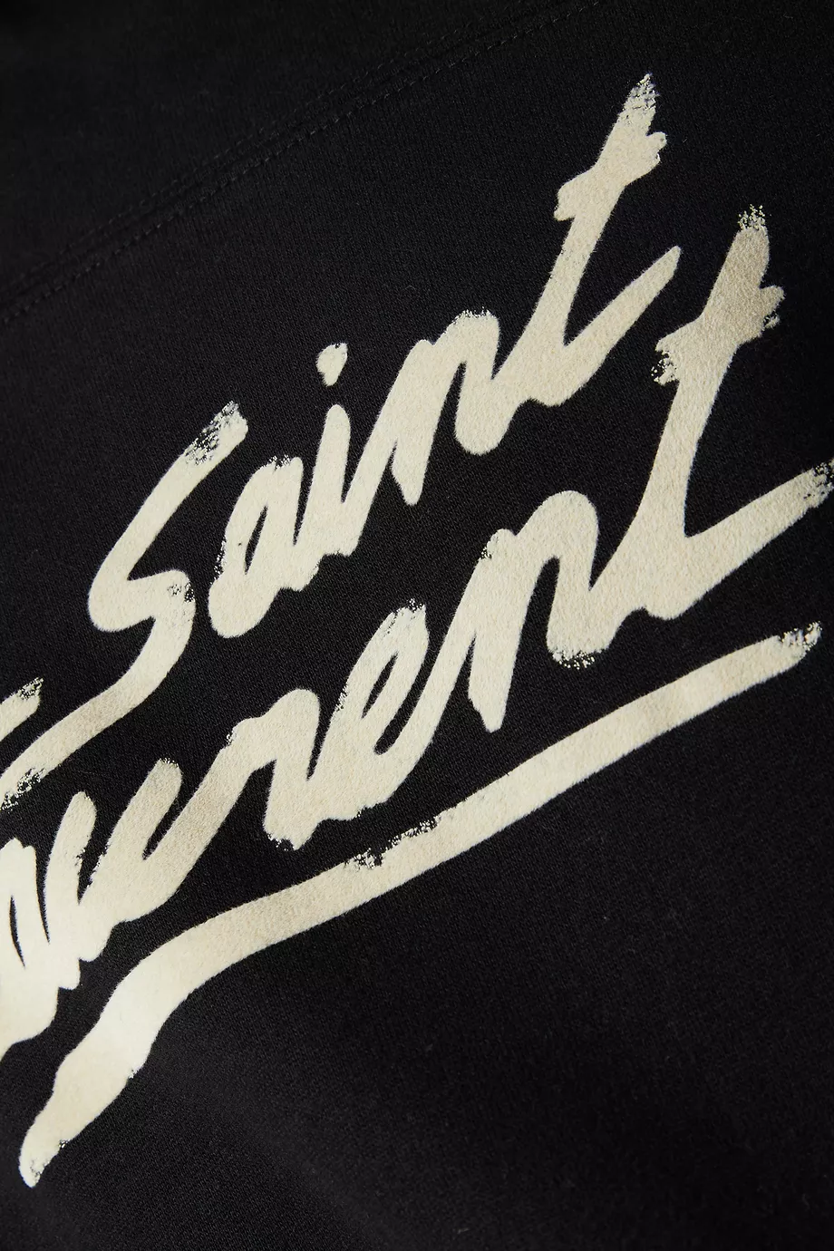 Buy SAINT LAURENT Black SAINT LAURENT 50s Signature Hoodie in Cotton For Men Online Ounass Saudi
