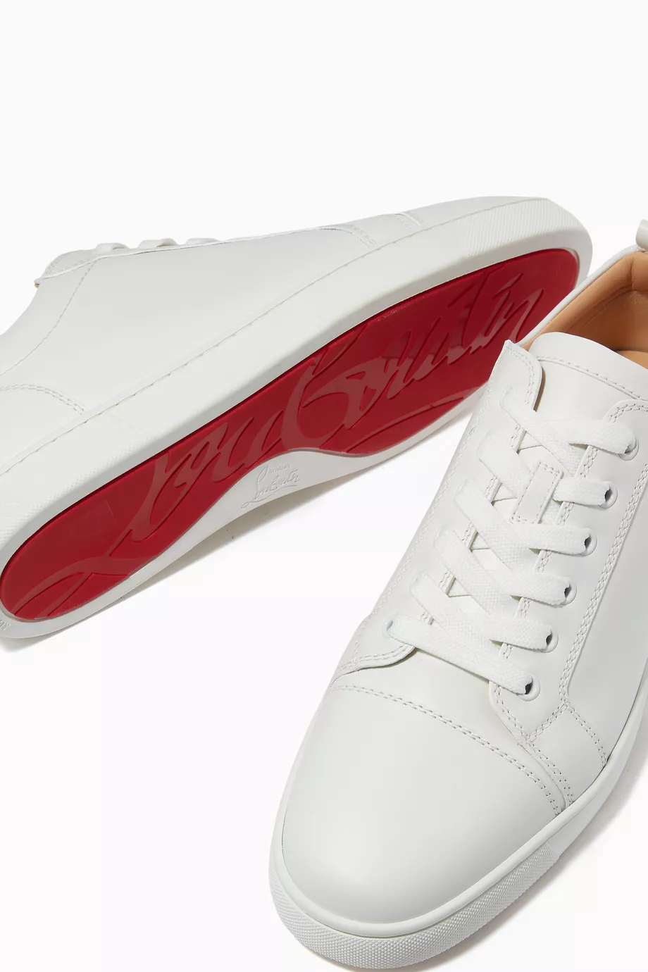 Buy Christian Louboutin White Louis Junior Sneakers in Leather For Men Online Ounass Saudi
