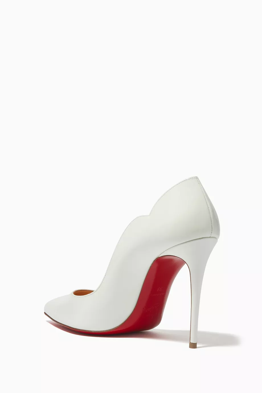 Louboutin white pumps sales