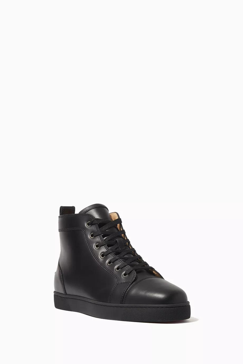 Buy Christian Louboutin Black Louis High top Sneakers in Calf Leather For Men Online Ounass Saudi
