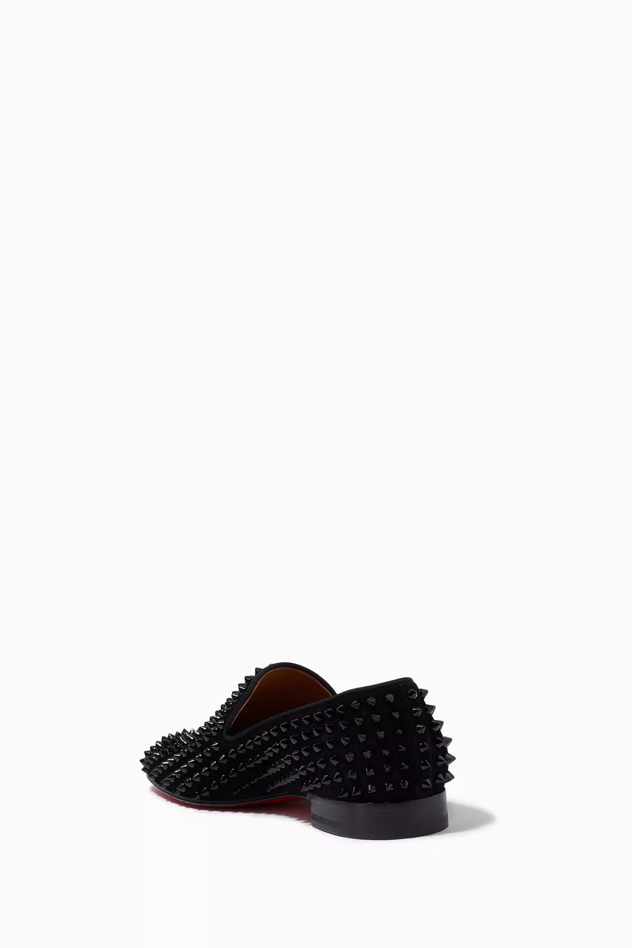 Buy Christian Louboutin Black Dandelion Spikes Loafers in Suede For Men Online Ounass Saudi